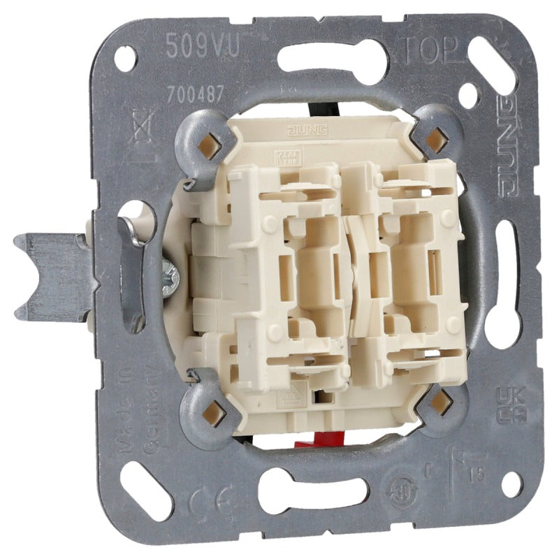 JUNG Basic Element Blind Switch, Metal, Single-Pole, 250V (509VU)
