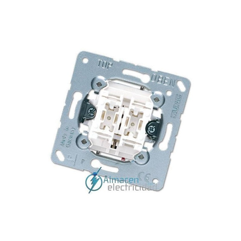 JUNG Basic Element Blind Switch, Metal, Single-Pole, 250V (509VU)