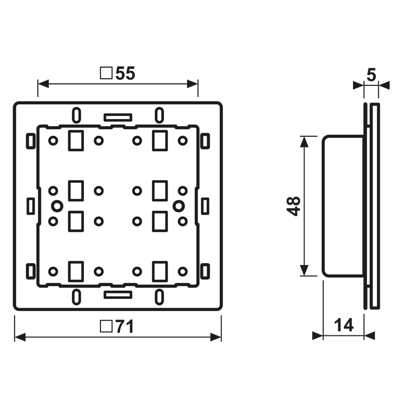 JUNG KNX Push-button Sensor Module LS 4294 1ST (LS42941ST)