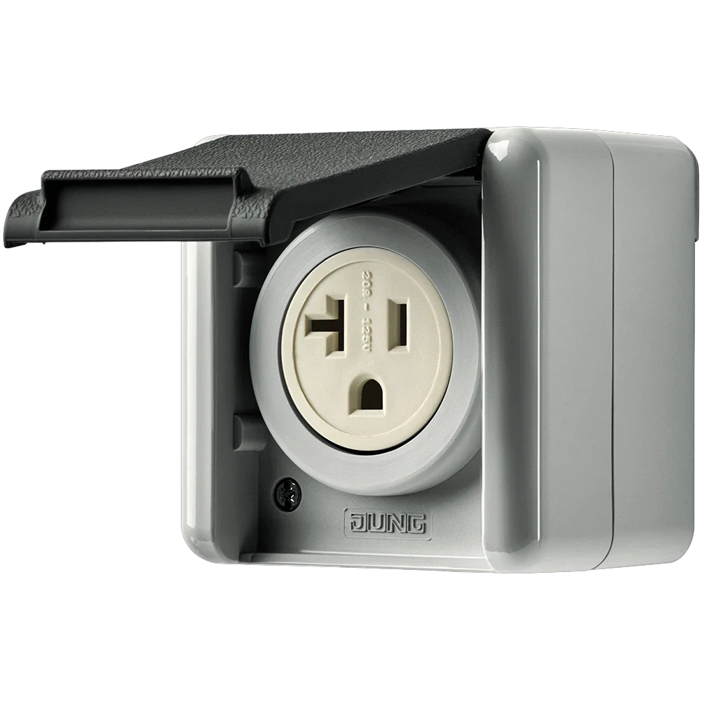 Jung Socket with Protective Contact - 20A 125V - 821-20 USW 821-20USW