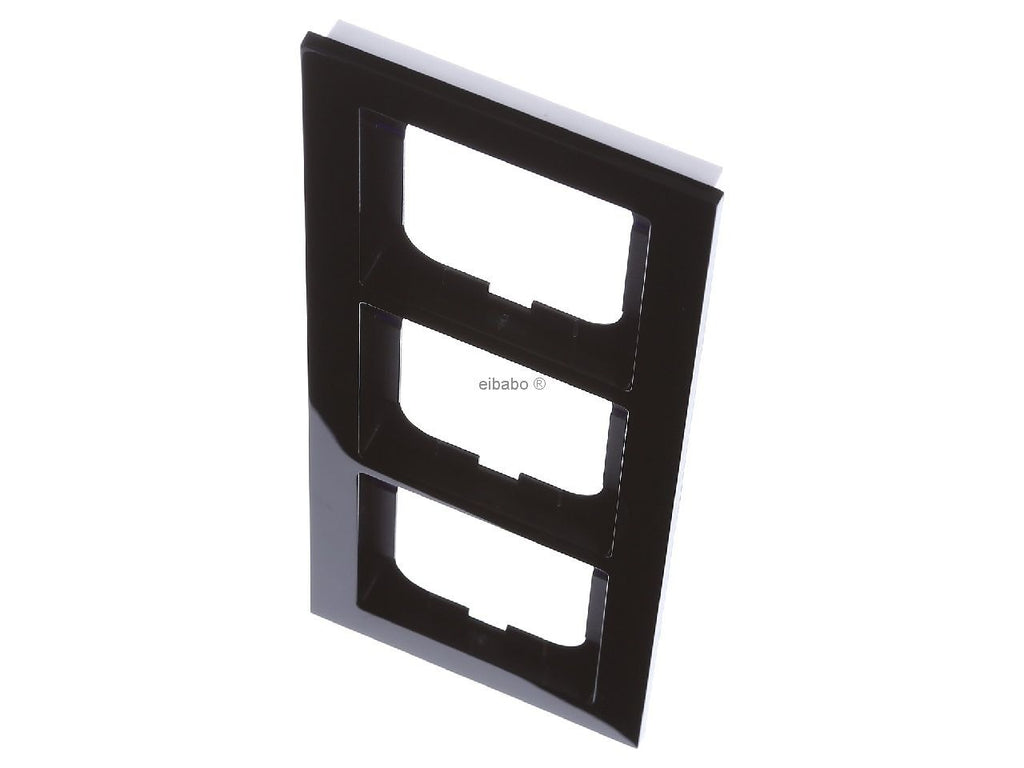 Busch-Jaeger 1723-281 Black Glossy Screwless Wall Plate (2CKA001754A4)