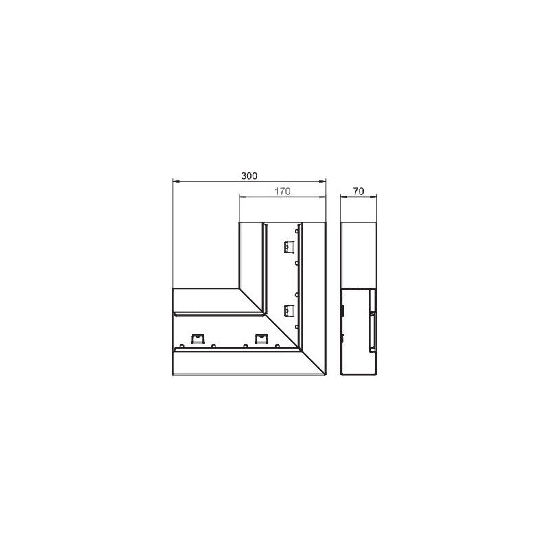 OBO Bettermann Flat Angle Rising Symmetrical GS-SFS7017 - 6277620
