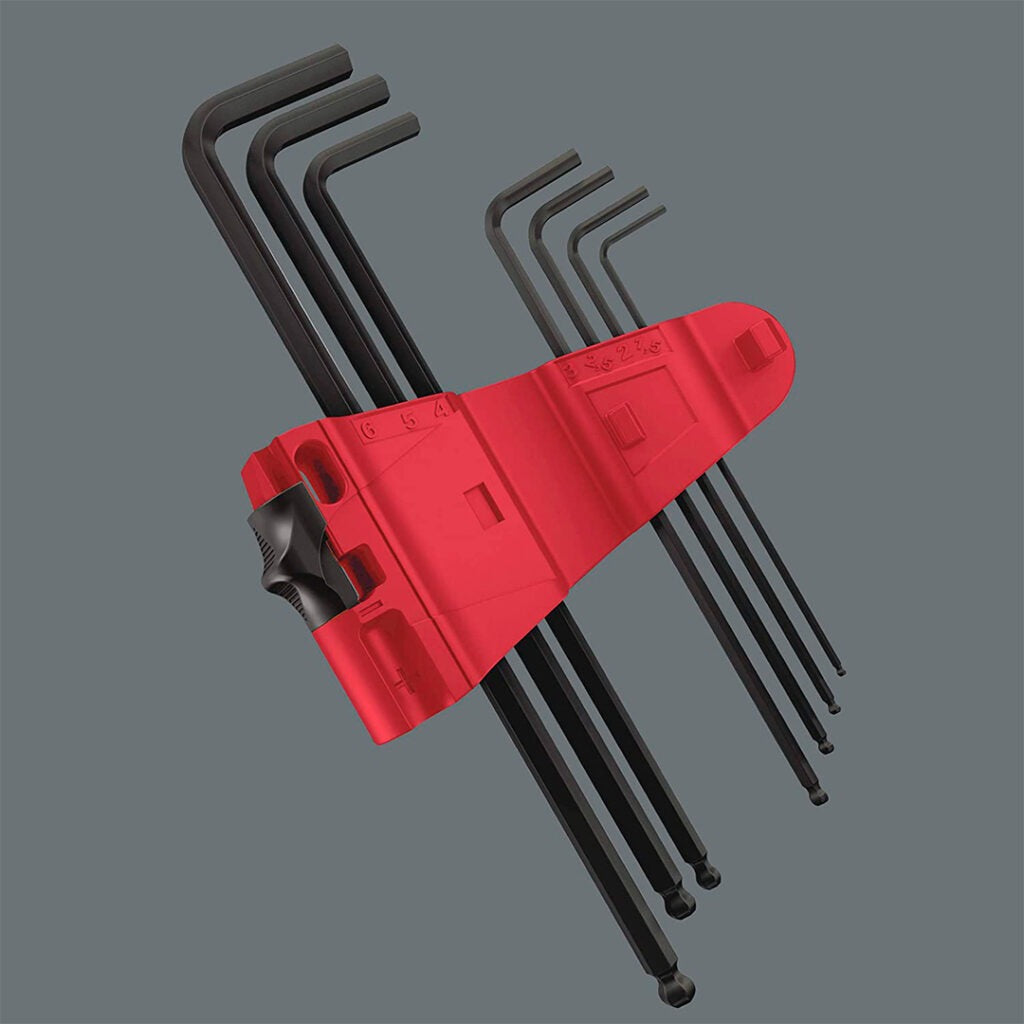 Wera 950/9 Hex-Plus L-shaped Allen Key Set - 9 Pieces - Metric