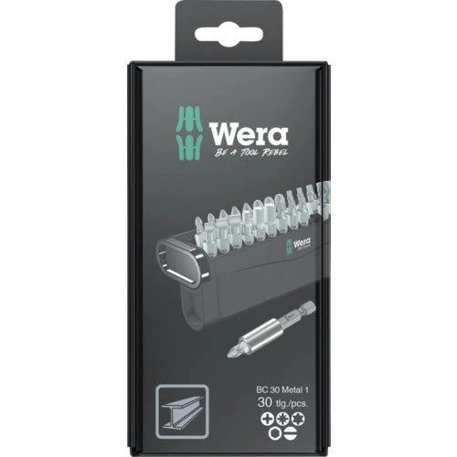Wera Bit-Check 30 Metal Set, 30 Pieces, 05057440001