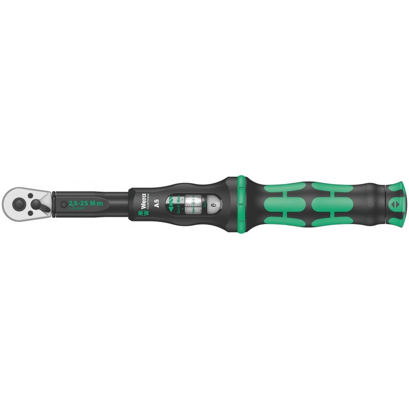 Wera Click-Torque Lock A 5 Torque Wrench 2.5-25Nm Adjustable - 05075693001