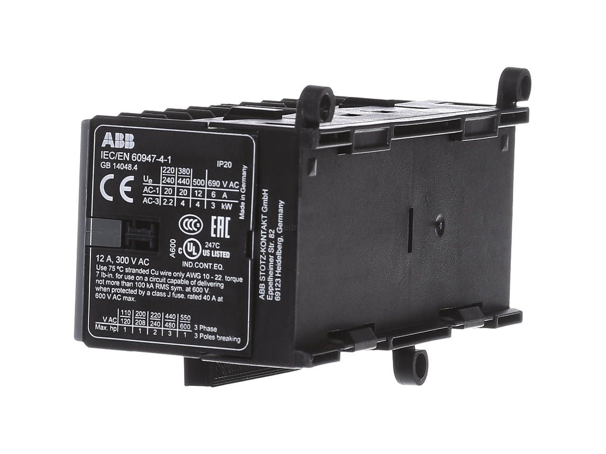 ABB STOTZ-KONTAKT Reversing Contactor 1S 220-240VAC VB6A-30-10 (GJL1211911R8100)