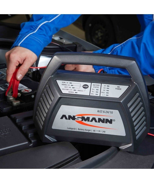 Ansmann ALCT 6-24/10, charger for lead-acid batteries 6V, 12V, 24V (1001-0014)