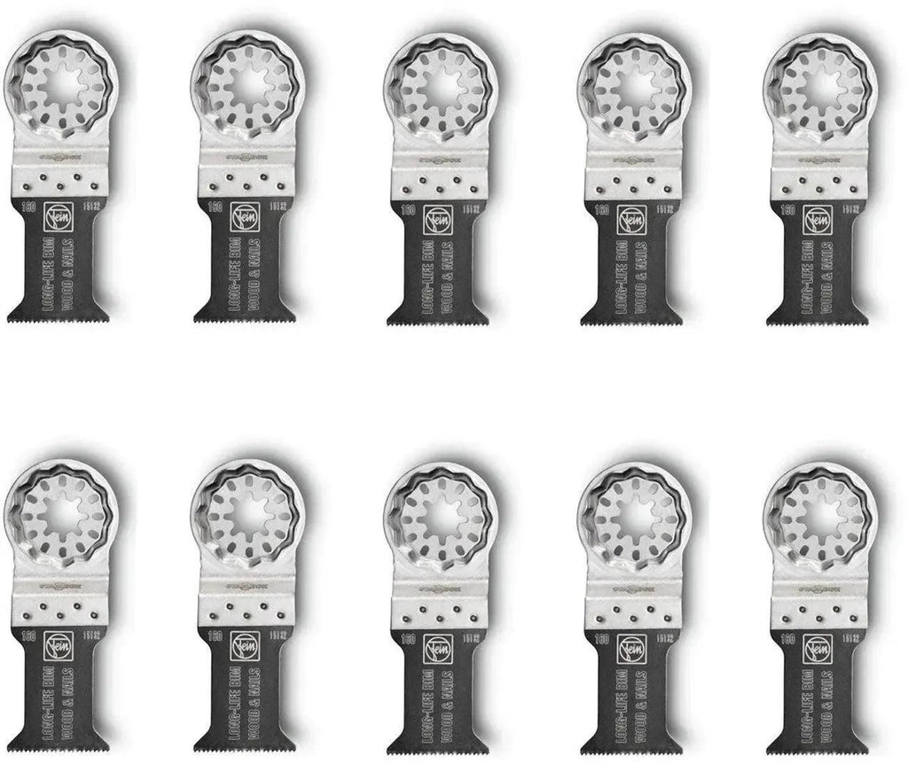Fein E-Cut Long-Life Bimetal Plunge Saw Blade 35 mm 10 Pieces Compatible with Fein, Makita, Bosch, Milwaukee, Metab 63502160240