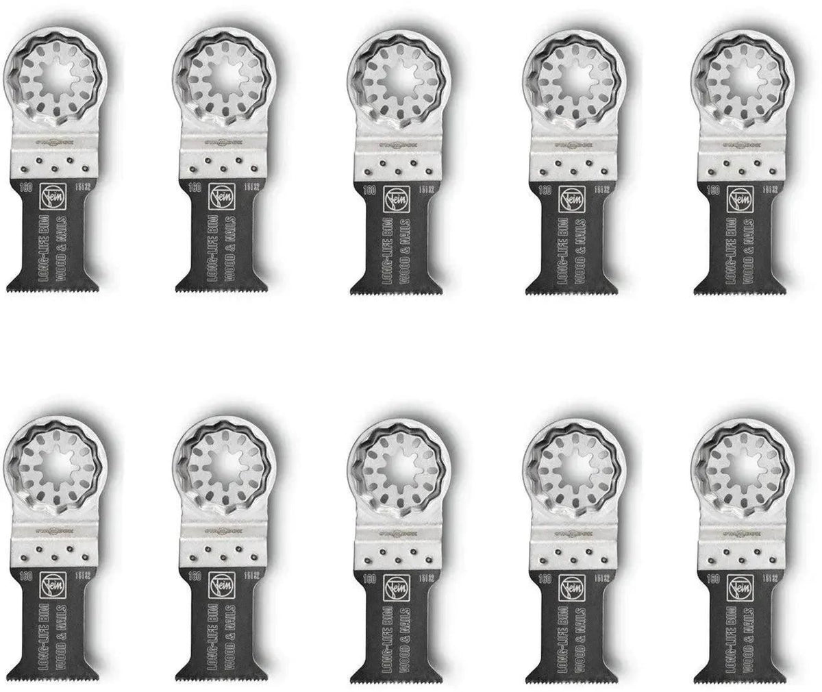 Fein E-Cut Long-Life Bimetal Plunge Saw Blade 35 mm 10 Pieces Compatible with Fein, Makita, Bosch, Milwaukee, Metab 63502160240