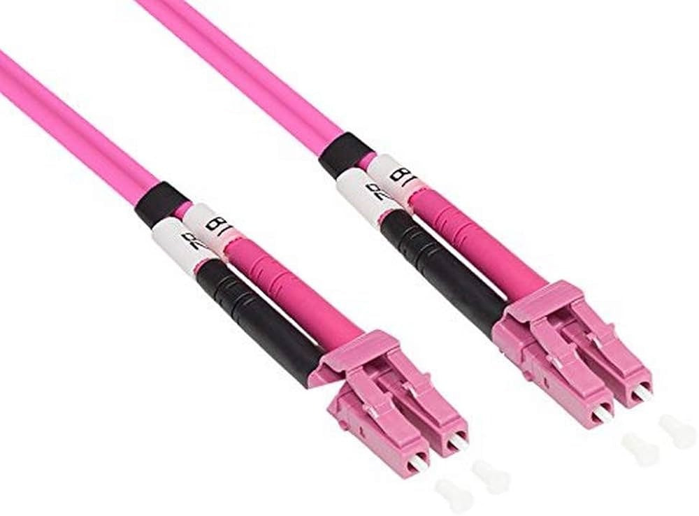 Good Connections Patch Cable, LC Multi-Mode (M) to ST Multi-Mode (M), 15 m, Fiber Optic, 50/125 Micrometer, OM4 (LW-815LT4)