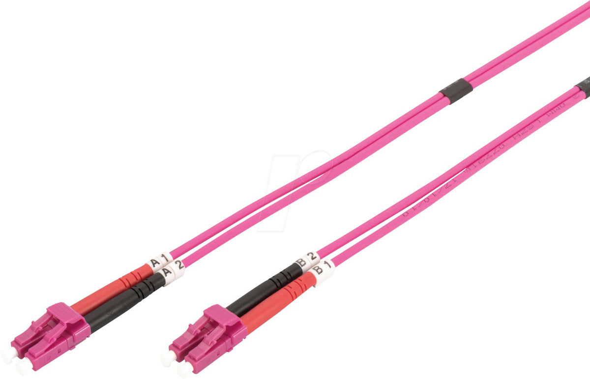 Good Connections Patch Cable, LC Multi-Mode (M) to ST Multi-Mode (M), 15 m, Fiber Optic, 50/125 Micrometer, OM4 (LW-815LT4)