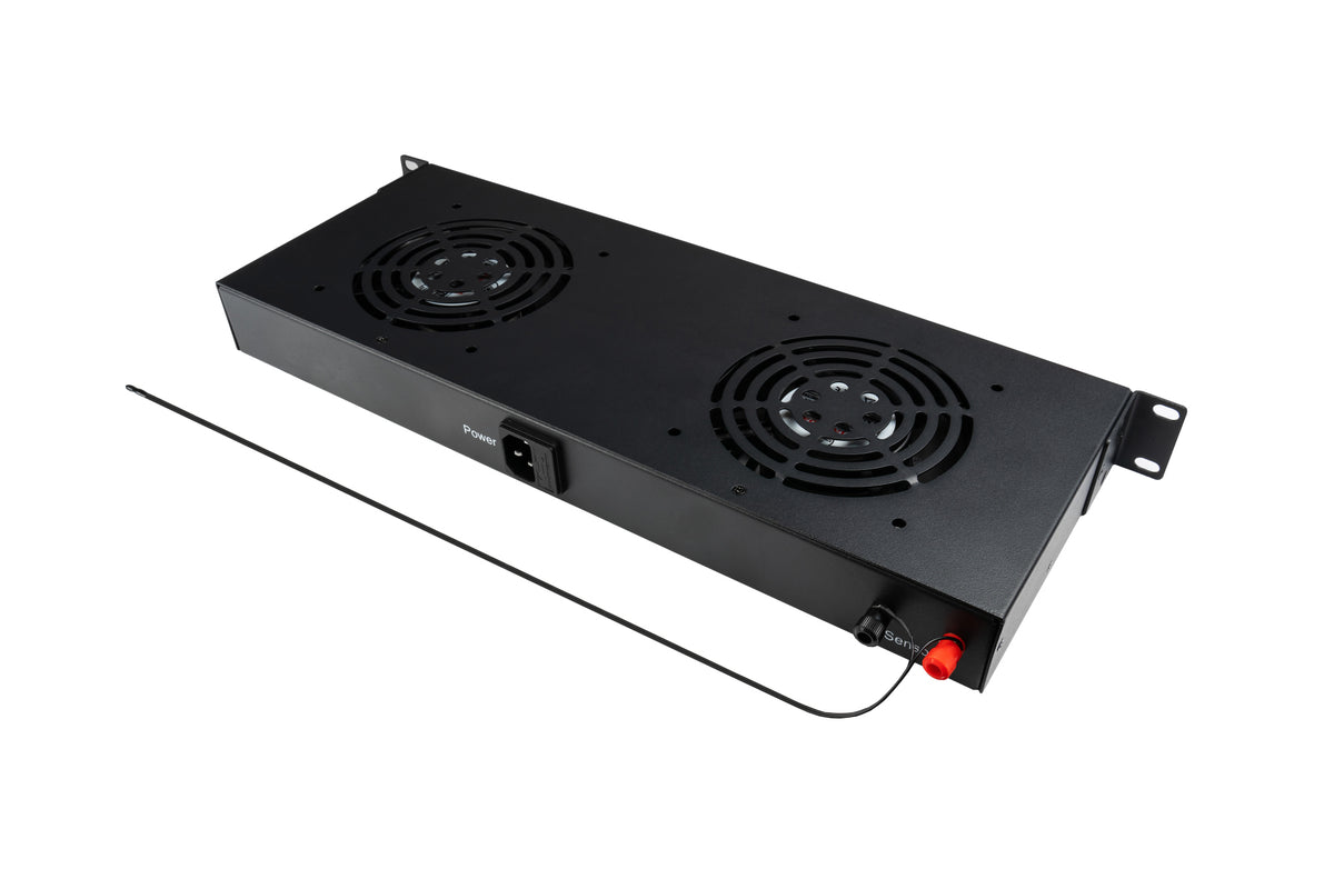 19" Digital Fan Unit with Two Fans, Thermostat and Alarm Function (GC-N0163)