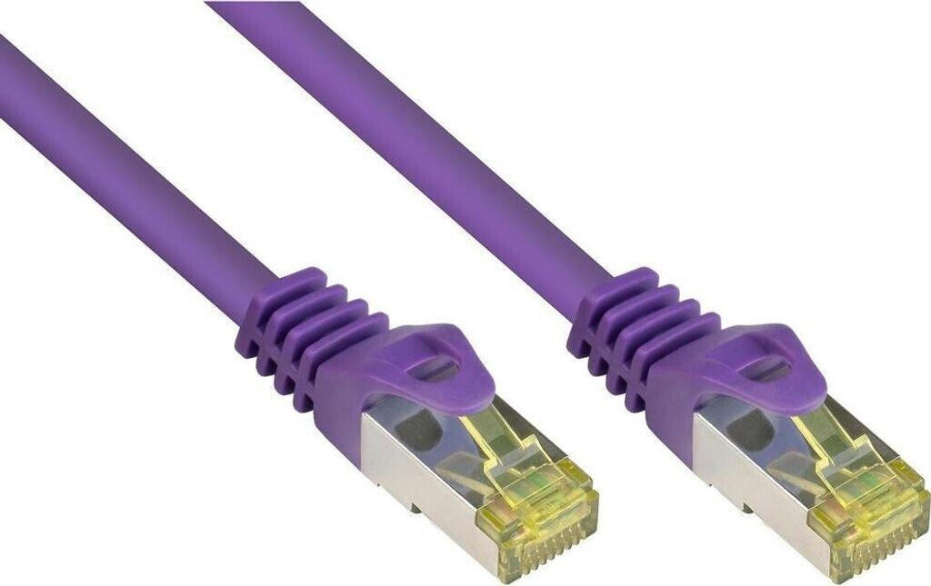 RJ45 Patch Cable Cat.7 50 m with Locking Tab Protection (RNS®) S/FTP, Halogen-Free, 600MHz, Yellow (8070R-500Y)