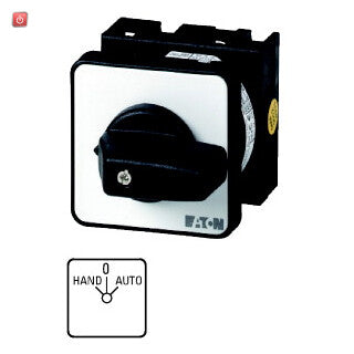 Eaton - Electric Toggle Switch 1P - Black - Metallic (022245) T0-1-15431/EZ