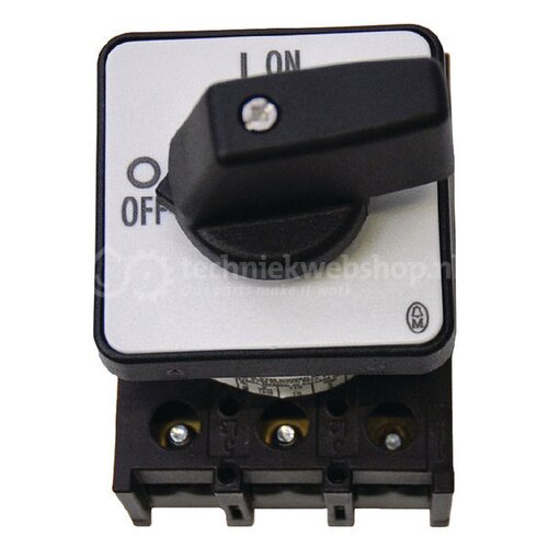 Eaton P1-25/E Electric Switch - Toggle Switch 3P - Black/White - Model 038724