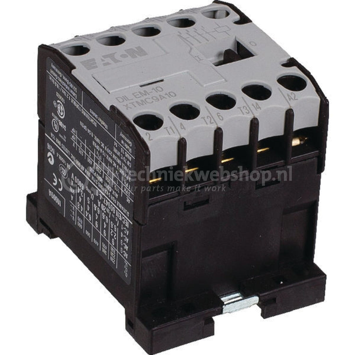 Eaton DILEM-10(400V50HZ,440V60HZ) - Black - White - -25 - 50 °C - IEC/EN 60947-4-1, UL 508, CSA-C22.2 No. 14-05, CE - 690 V - 50/60 Hz - 170 g (051788)