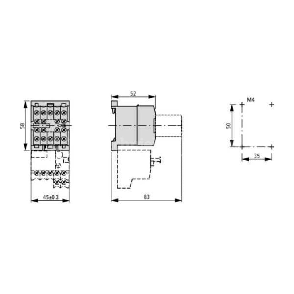 Eaton DILEM-10(400V50HZ,440V60HZ) - Black - White - -25 - 50 °C - IEC/EN 60947-4-1, UL 508, CSA-C22.2 No. 14-05, CE - 690 V - 50/60 Hz - 170 g (051788)
