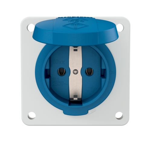 MENNEKES Schuko Surface-Mounted Socket Blue 11031F