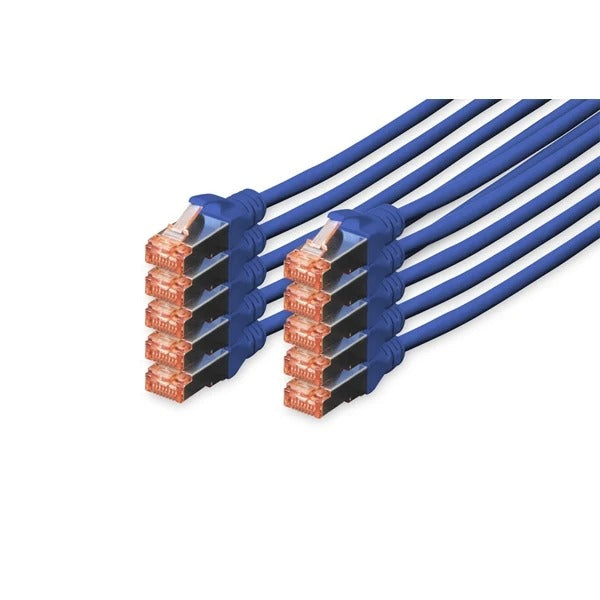DIGITUS Patch Cable RJ-45 (M) to RJ-45 (M) 3.0 m SFTP CAT 6 Blue DK-1644-030-B-10