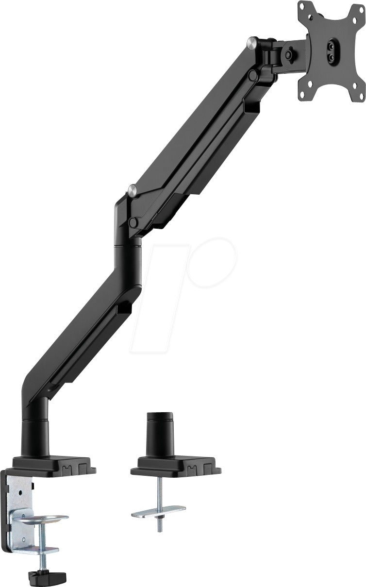 DIGITUS DA-90394 Table Mount for LCD Display - Plastic, Aluminum, Steel - Matte Black - 17"-32"