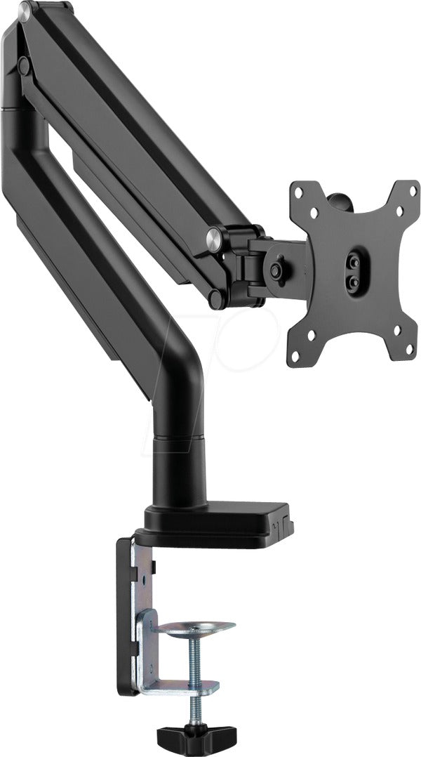 DIGITUS DA-90394 Table Mount for LCD Display - Plastic, Aluminum, Steel - Matte Black - 17"-32"