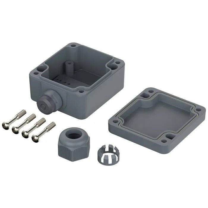 BOPLA Universal Enclosure - Polyamide - Silver-Grey (RAL 7001) - 58 x 64 x 34 mm (PK 101-111)