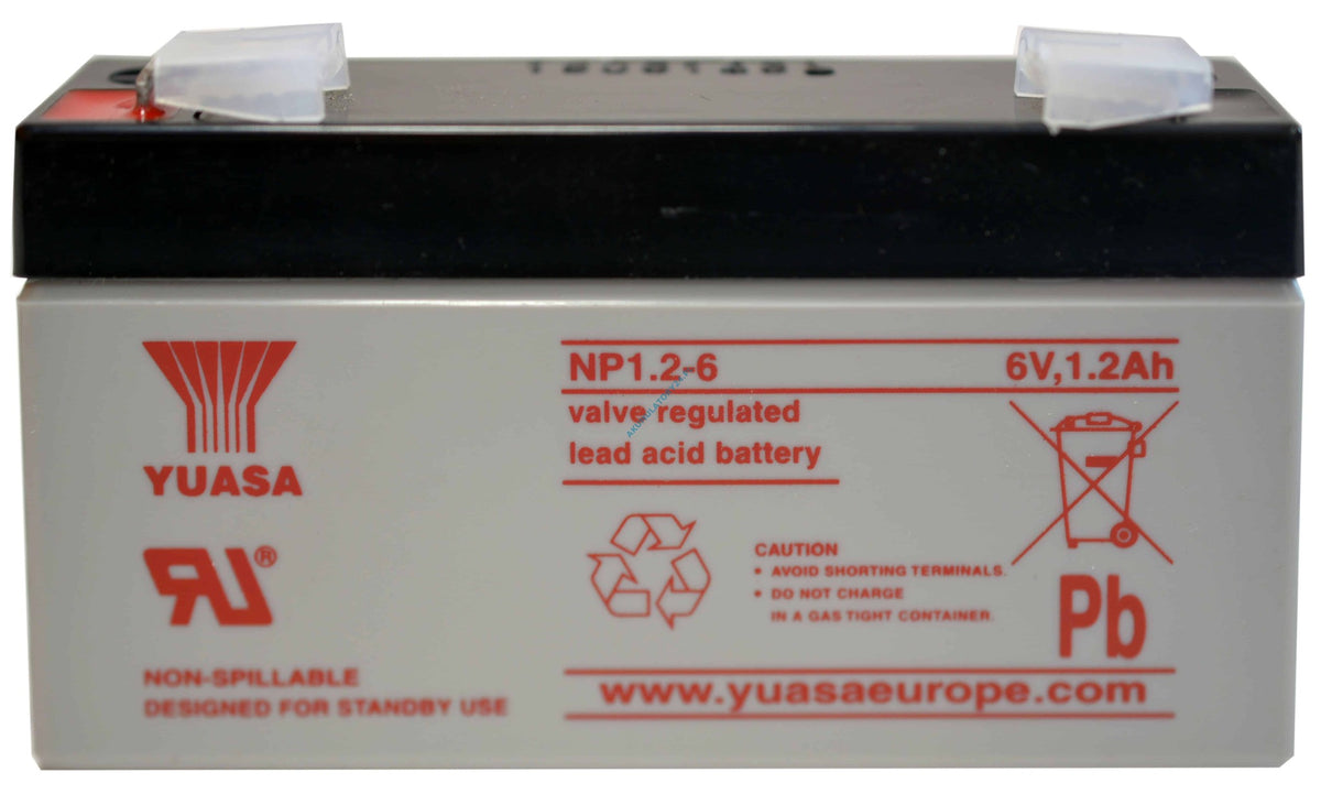 Yuasa NP1.2-6 UPS Battery Sealed Lead Acid 6 V