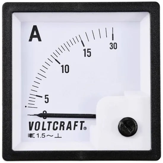 Voltcraft AM-72X72/15A Analog Panel Meter 15A Moving Iron