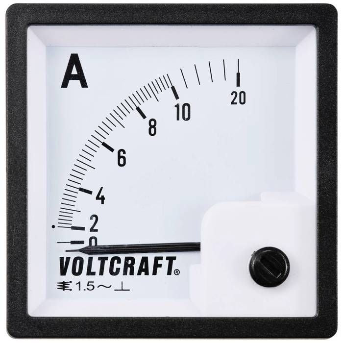 Voltcraft AM-72X72/10A Analog Panel Meter 10 A Moving Iron