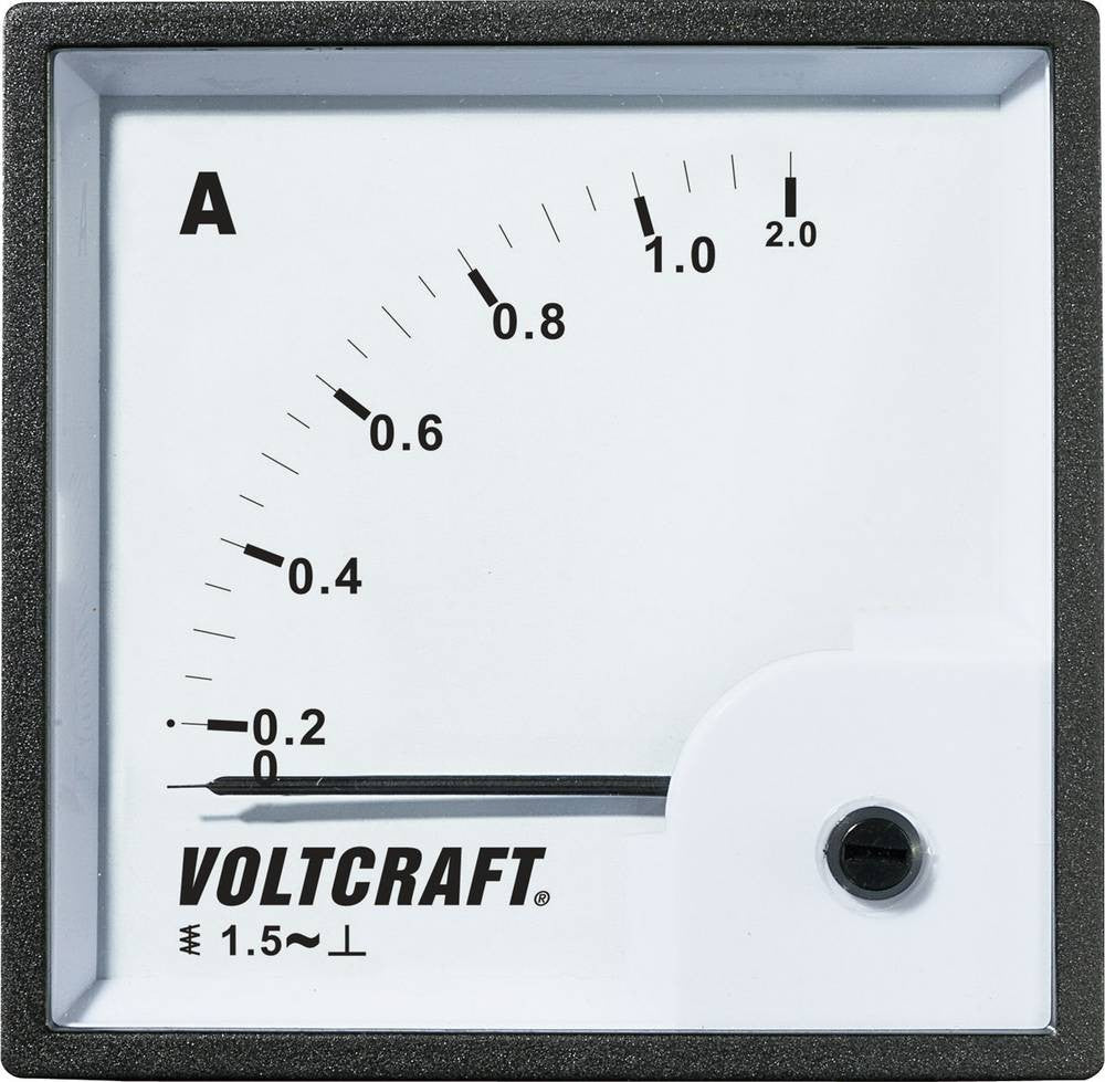 Voltcraft AM-72X72/1A Analog Panel Meter 1 A Moving Iron (AM-72X72/1A)
