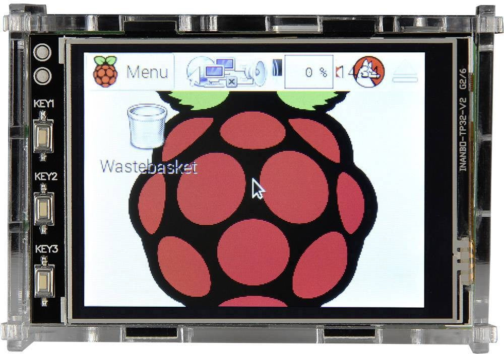 Raspberry Pi® Case Acrylic Glass Clear for B+, 2 B, 3 B - 3.2TC