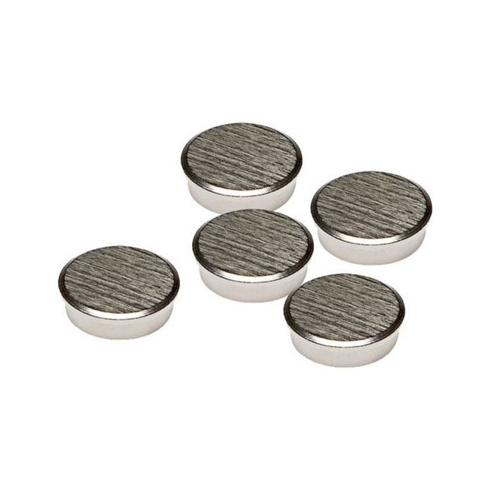 FRANKEN Chrome Adhesive Magnet - 22 mm Diameter - 8,000 g Holding Force - Silver - 1 Piece (HM22CR/5)