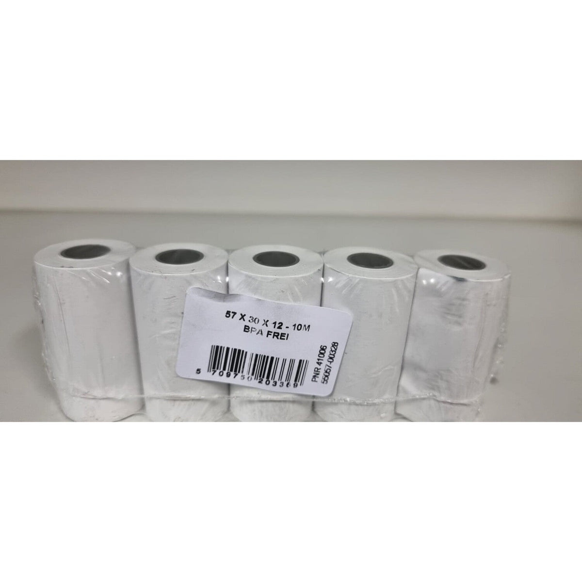 Heipa Thermal Paper Receipt Rolls - 57 mm x 10 m - White - 50 Pieces (55057-00328)