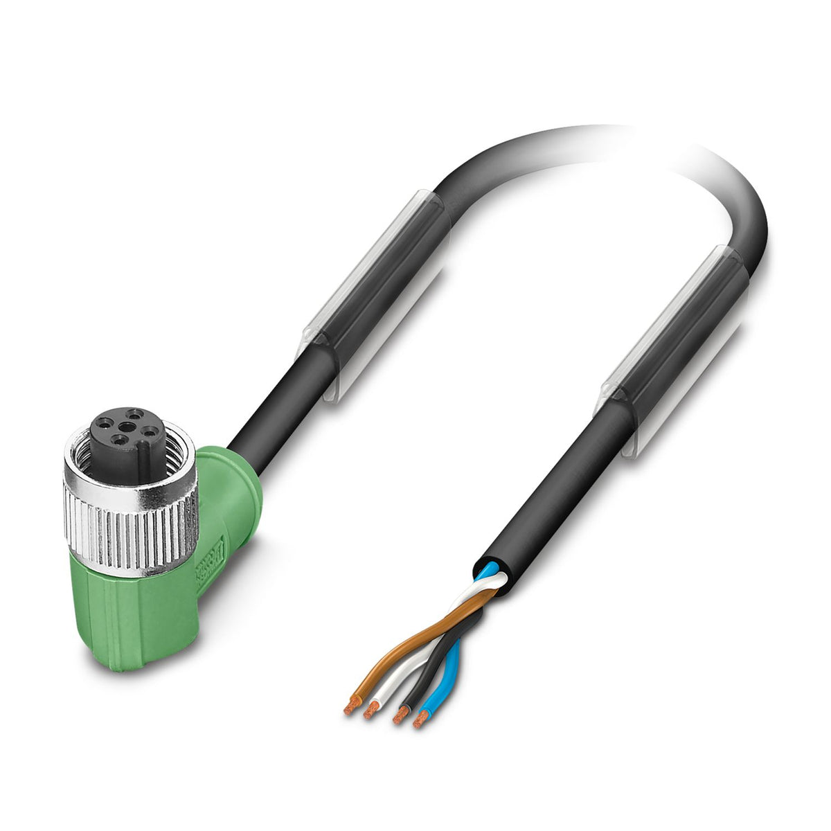 Phoenix Contact Sensor/Actuator Cable M8 (90°) Female Open 10.0 m (SAC-4P-10,0-PUR/M 8FR)