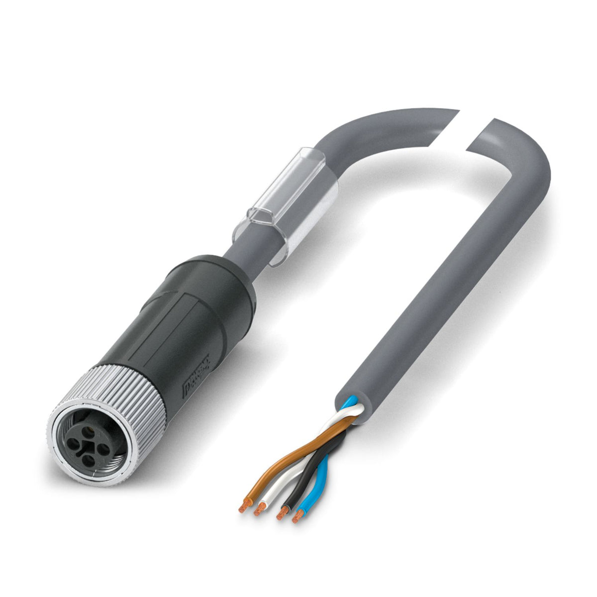Phoenix Contact Sensor/Actuator Cable M8 (90°) Female Open 10.0 m (SAC-4P-10,0-PUR/M 8FR)