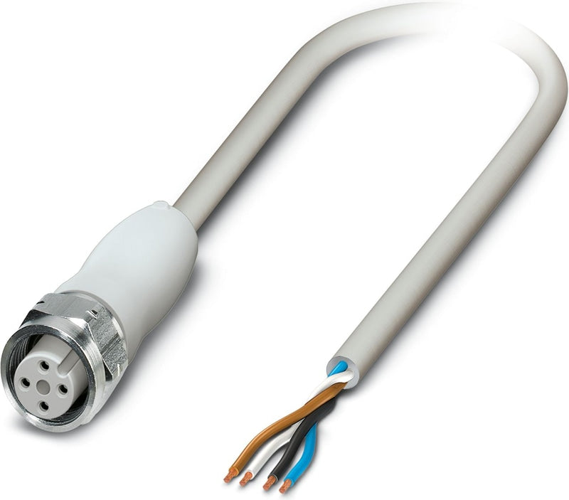Phoenix Contact Sensor/Actuator Cable M8 (90°) Female Open 10.0 m (SAC-4P-10,0-PUR/M 8FR)