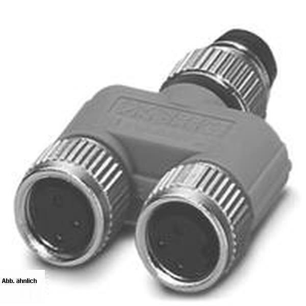 Phoenix SAC-3P-M 8Y/2XM 8FS Straight 30 V 4 A Green Silver IP65 IP67 22 mm