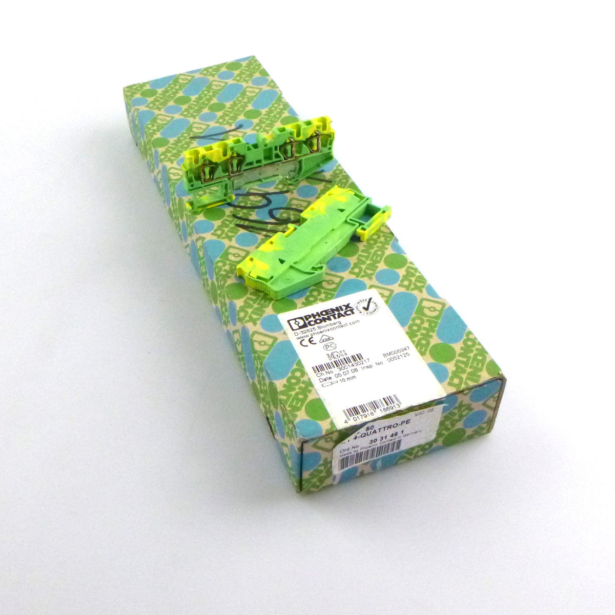 Phoenix Contact ST 4-QUATTRO-PE - Feed-through Terminal Block - Green-Yellow - 1 pc.