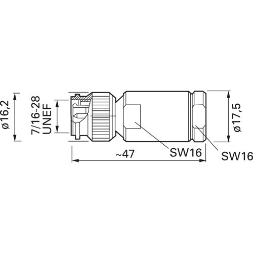 Telegärtner N-Cable Socket Crimp - RG-214/U - 1 Piece - B2912 (J01021A0145)
