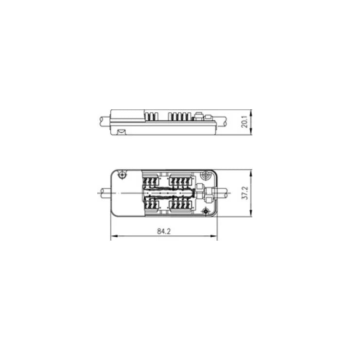 Telegärtner CU-CM MULTI VM8-8 - Connection Module - 19" Rack - 1000 MHz