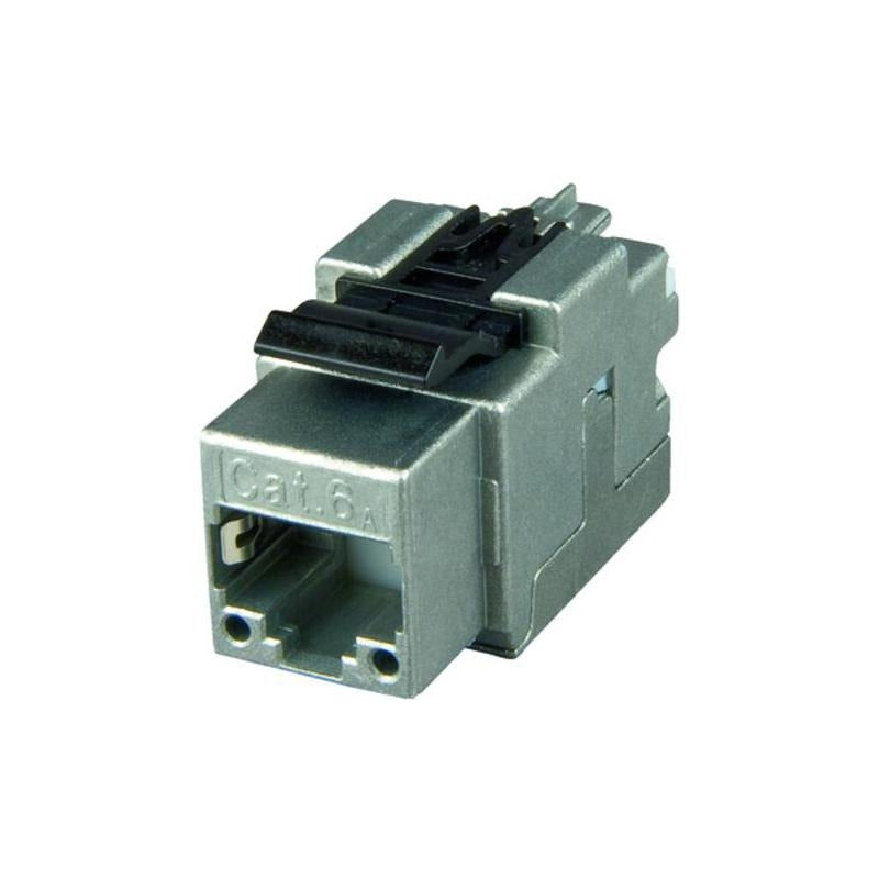 Telegärtner - Connection Box - AMJ45 8/8 K Up/50 - Cat.6A - Pearl White RAL 1013 - 2xRJ45 (J00020A0501)