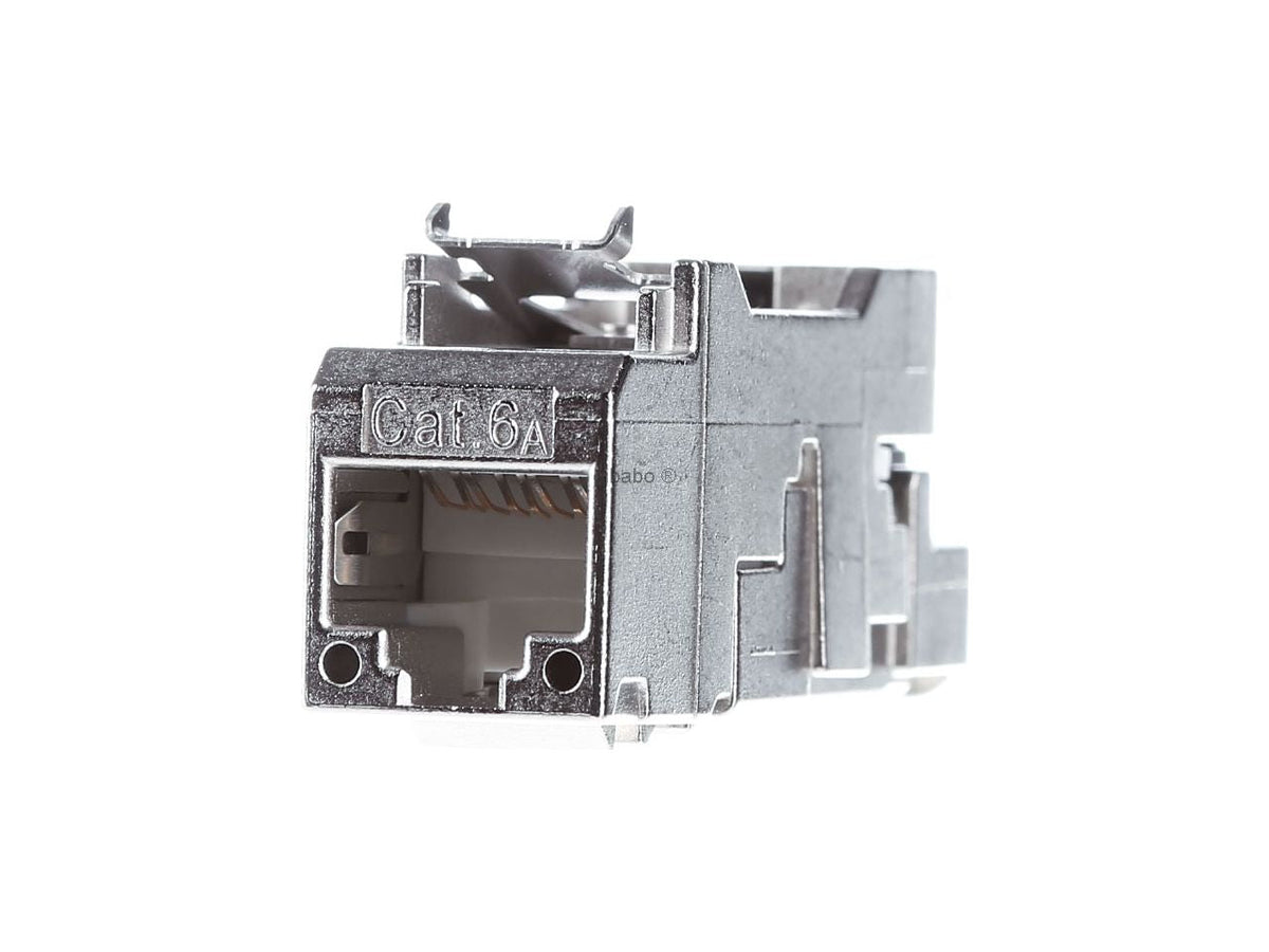 Telegärtner AMJ45/B K - Output Socket - Underfloor Mounting - CAT 6a - STP - RJ-45 - Alpine White (J00020A0507)