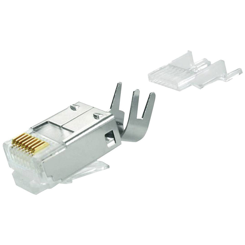 Telegärtner MP8 FS 500 Patch Cable, RJ-45 (M) to RJ-45 (M), 15 m, SFTP, CAT 6a, Shielded, Halogen-Free, White, RAL 9003