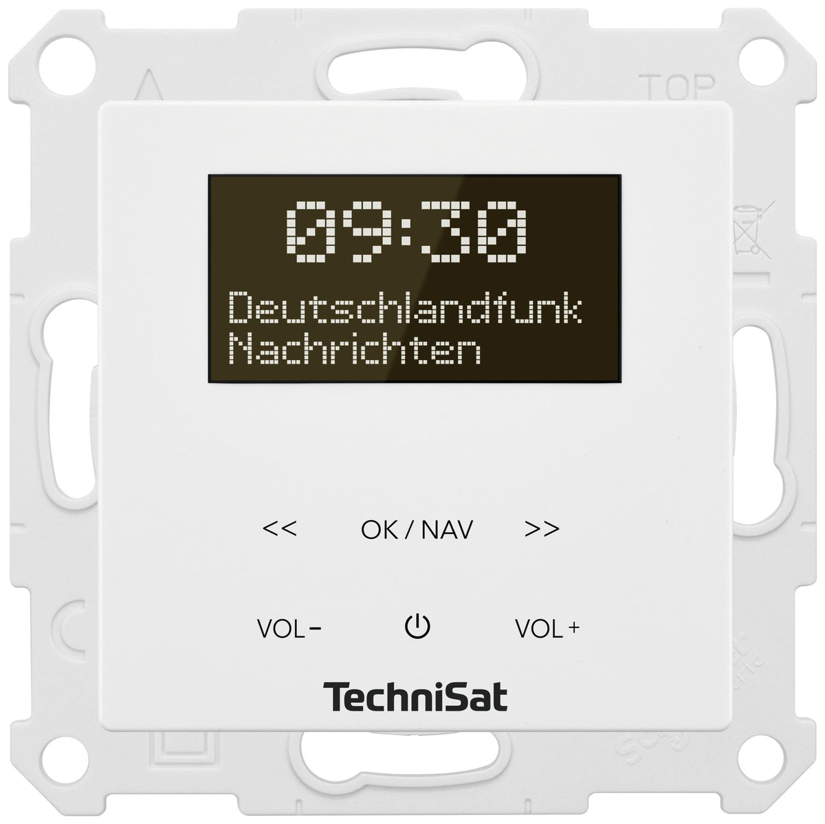 TechniSat DigitRadio UP 55 - DAB Radio - 2 x 2 Watts - White (0001/3901)