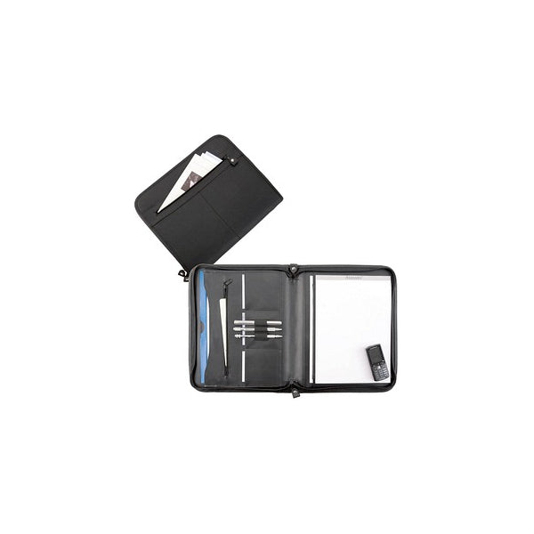 Alassio Milano Writing Case A4 Black Leather (30013)