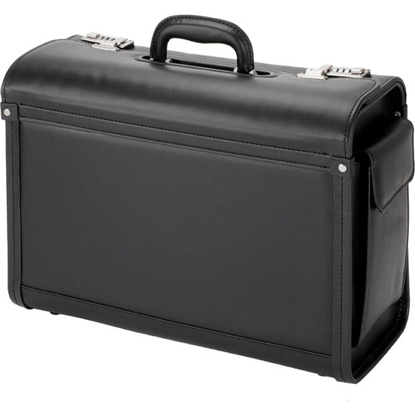 JÜSCHA Alassio - Pilot Case - Faux Leather - Black (45028)