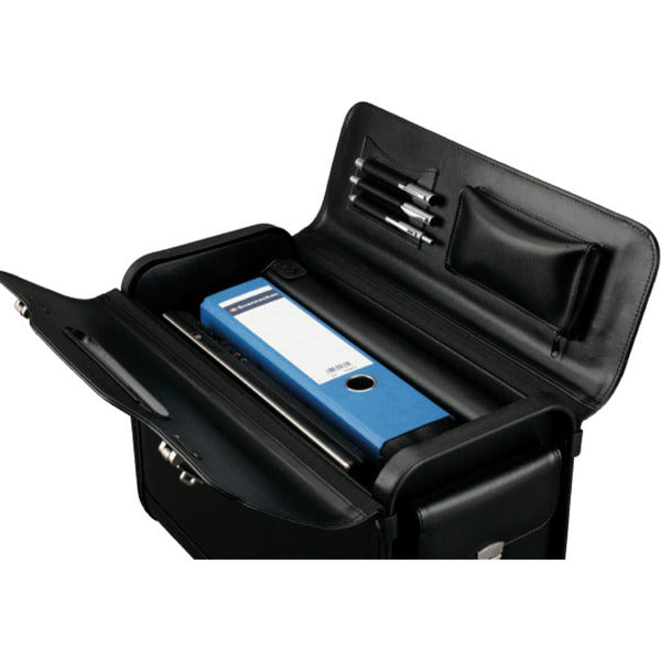 JÜSCHA Alassio - Pilot Case - Faux Leather - Black (45028)