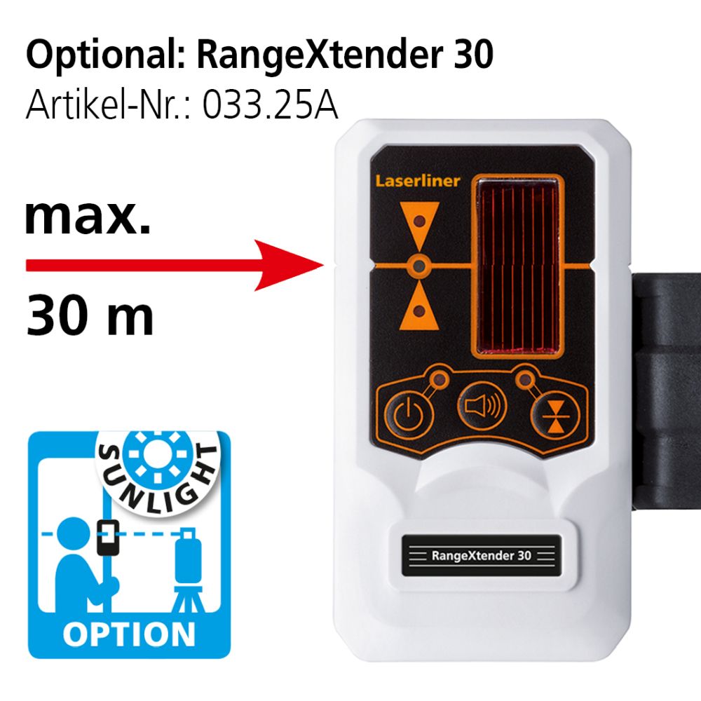 Laserliner SmartCross-Laser X Self-Leveling Cross Line Laser, 10 m Range (036.735E)