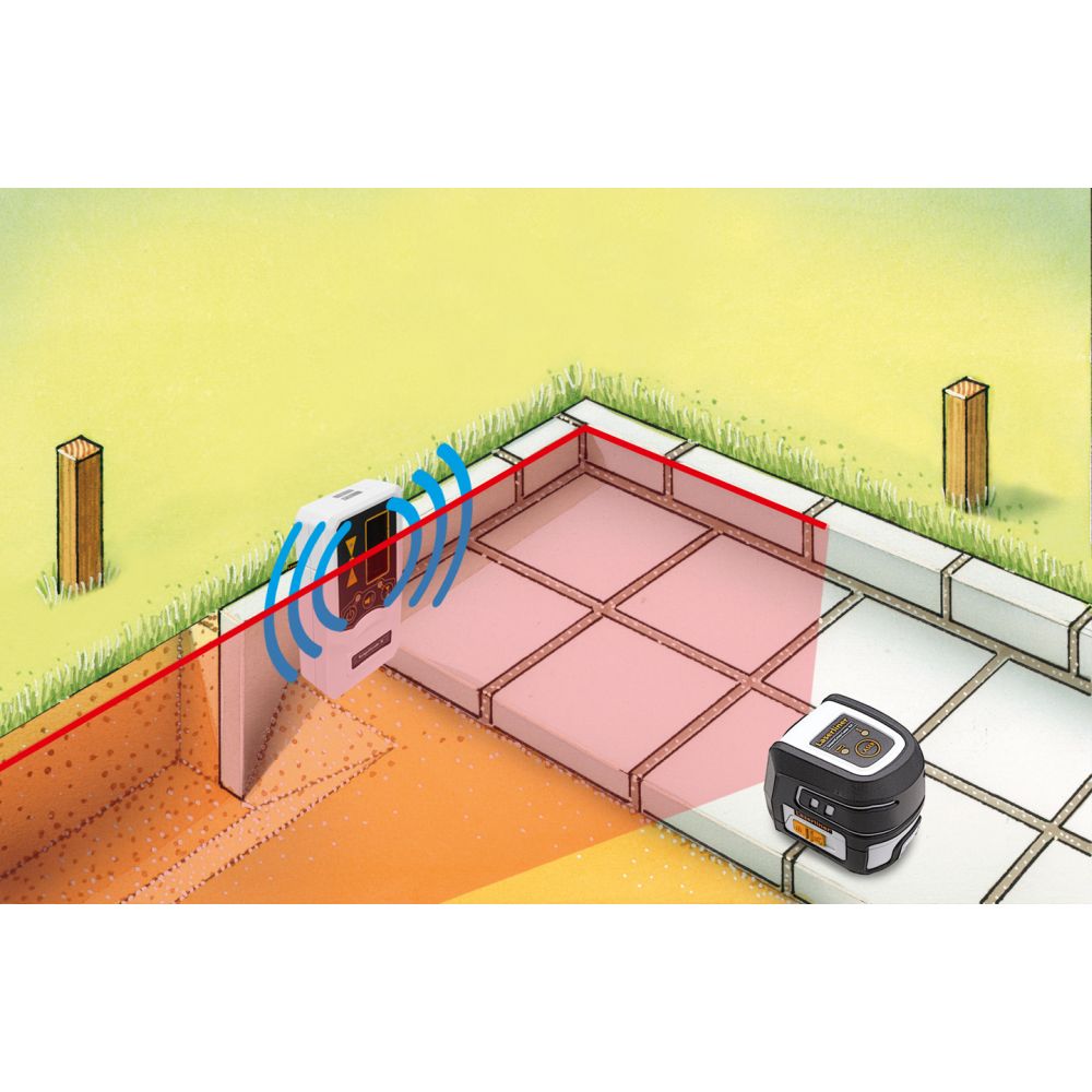 Laserliner SmartCross-Laser X Self-Leveling Cross Line Laser, 10 m Range (036.735E)