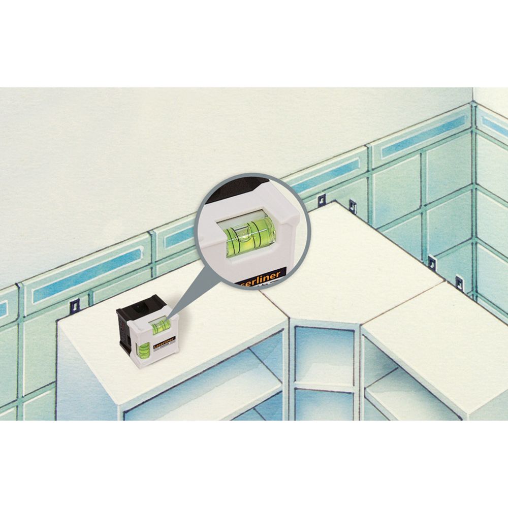 Laserliner LaserCube Line Laser, Max Range 5 m, Model 081.108E